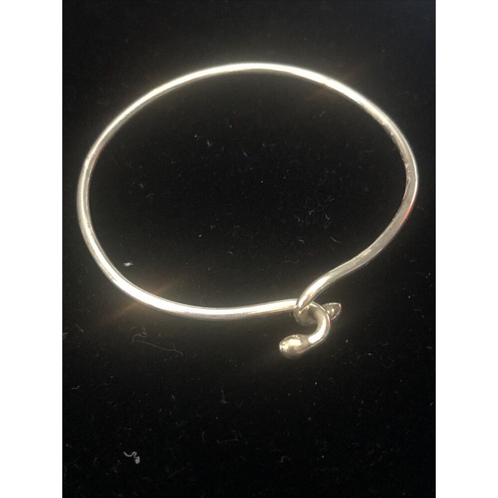 Sterling Silver 925 Love Knot Hook Charm Bracelet - Picture 2 of 7